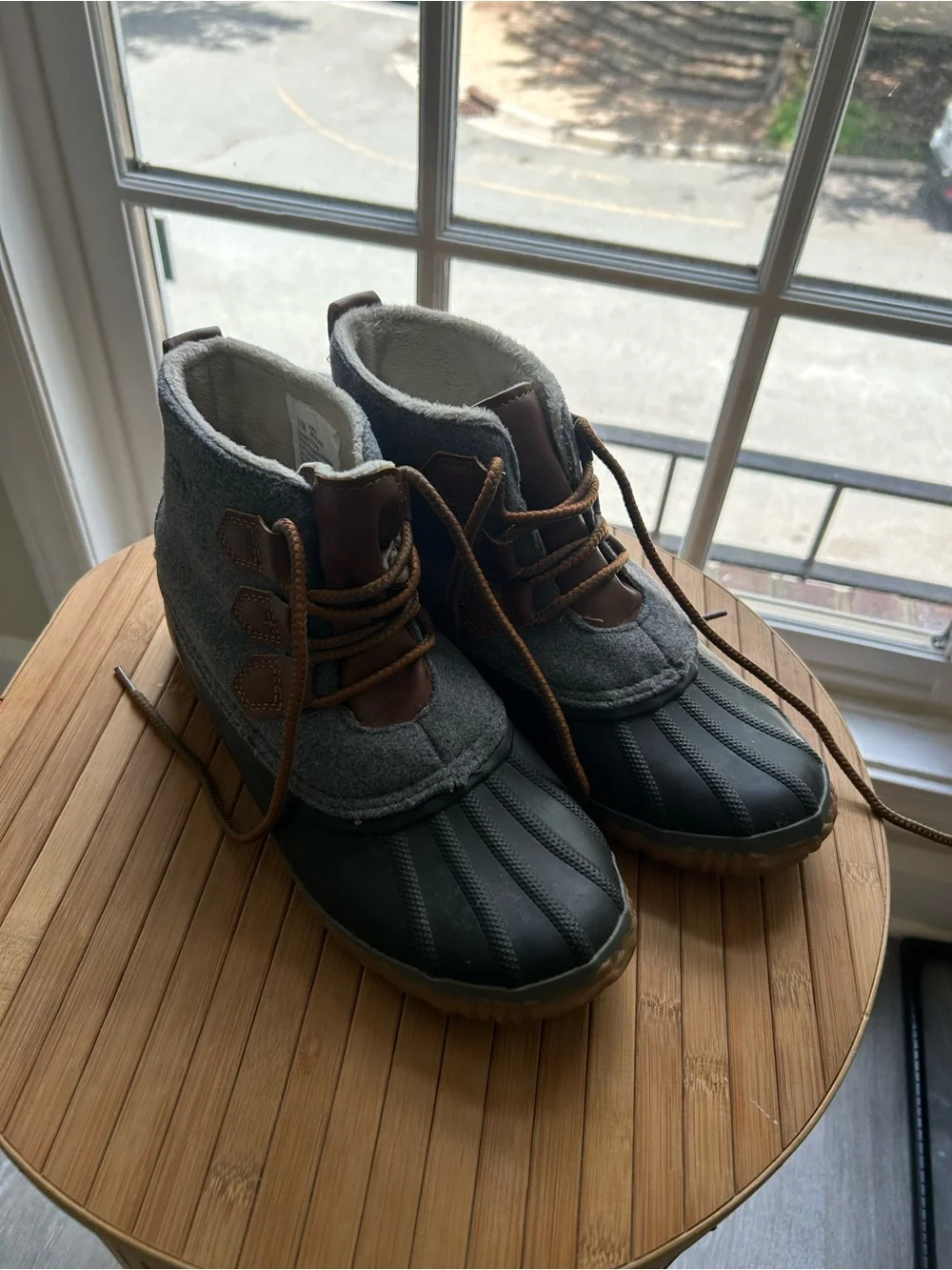 Kids Waterproof Winter Boots - Gray and Brown